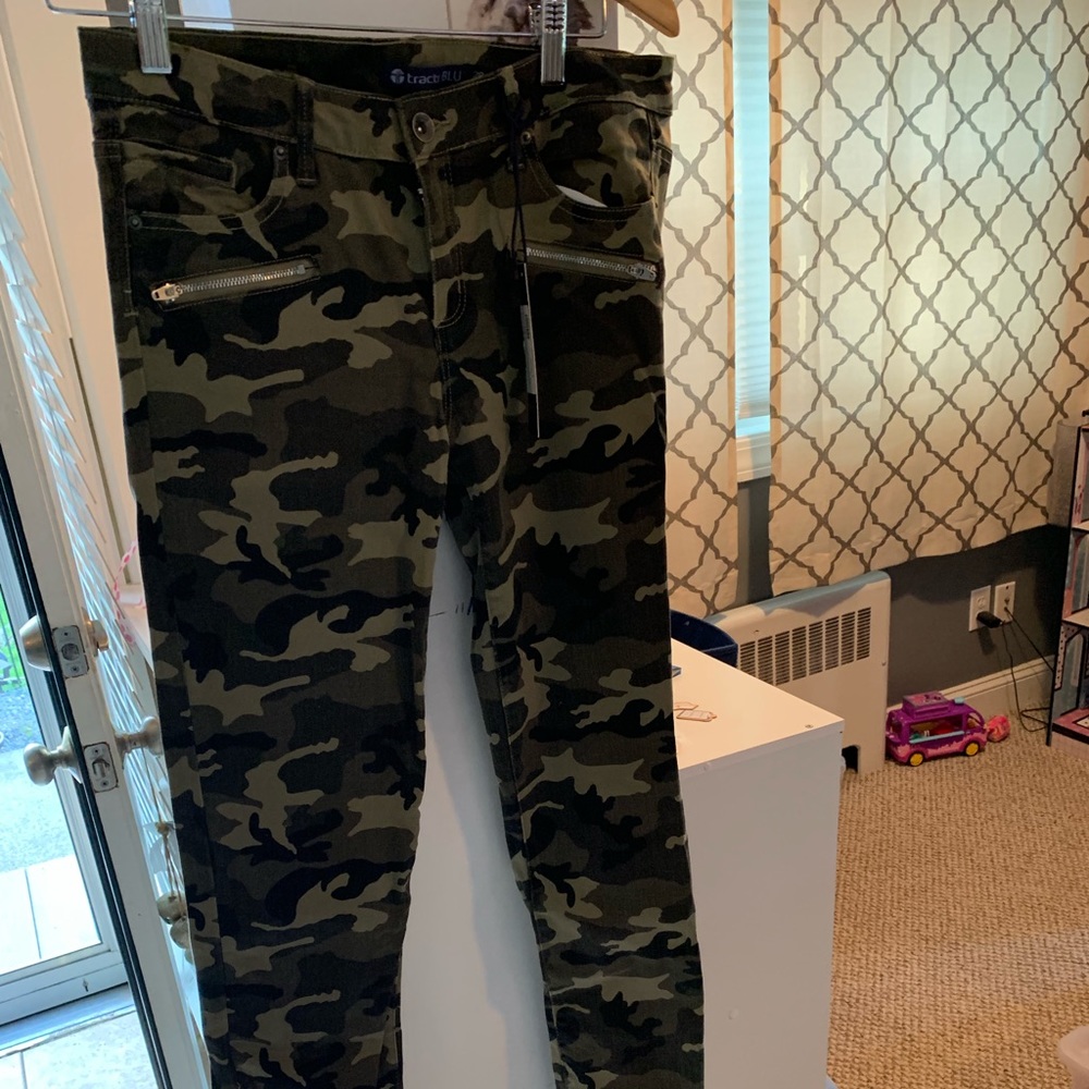 Straight legged jeans